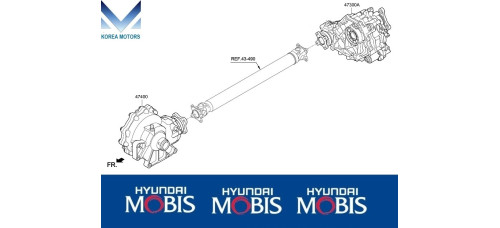 new transfer assy-ata 4wd set kia stinger 2017–24